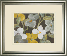 Garden Party In Gray 1 By Lanie Loreth 34X40 Framed Print