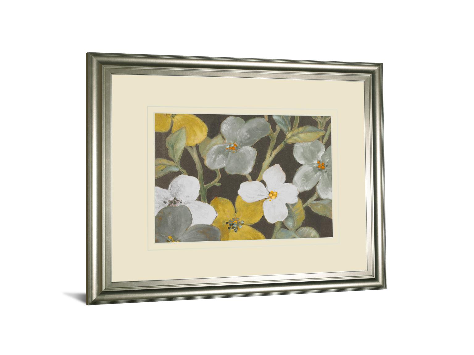 Garden Party In Gray 1 By Lanie Loreth 34X40 Framed Print