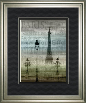 Paris 1 By Allen Lanbert 34X40 Framed Print