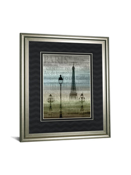 Paris 1 By Allen Lanbert 34X40 Framed Print