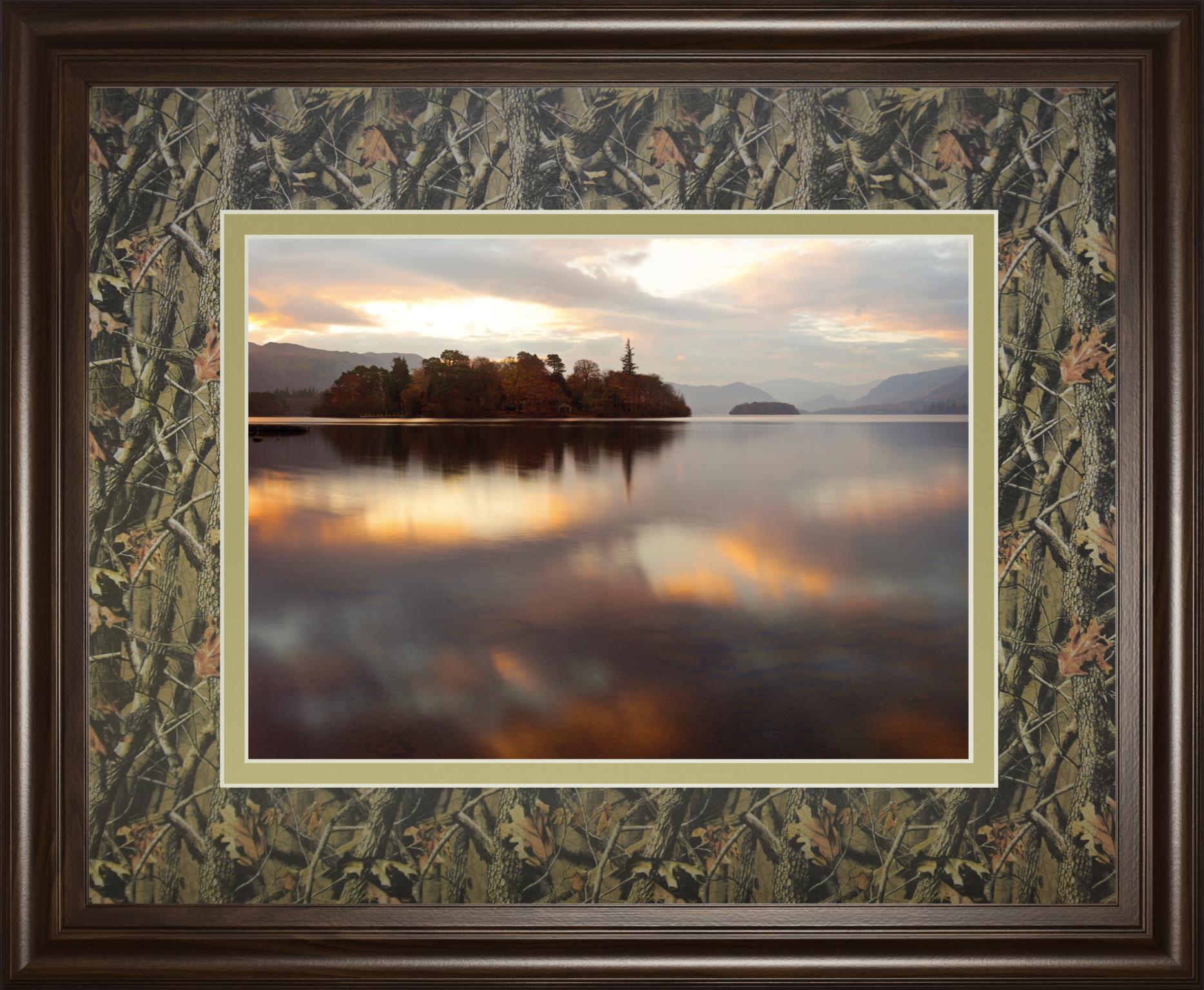 Golden Lake By Peter Adams 34X40 Framed Print