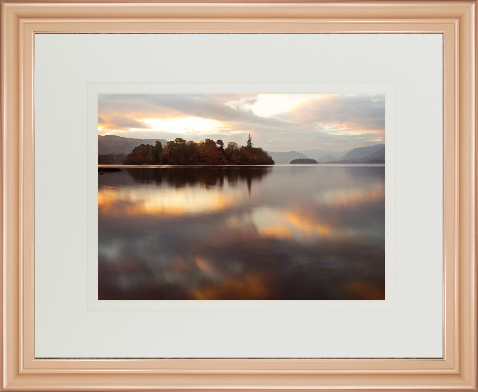 Golden Lake By Peter Adams 34X40 Framed Print