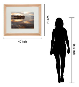 Golden Lake By Peter Adams 34X40 Framed Print