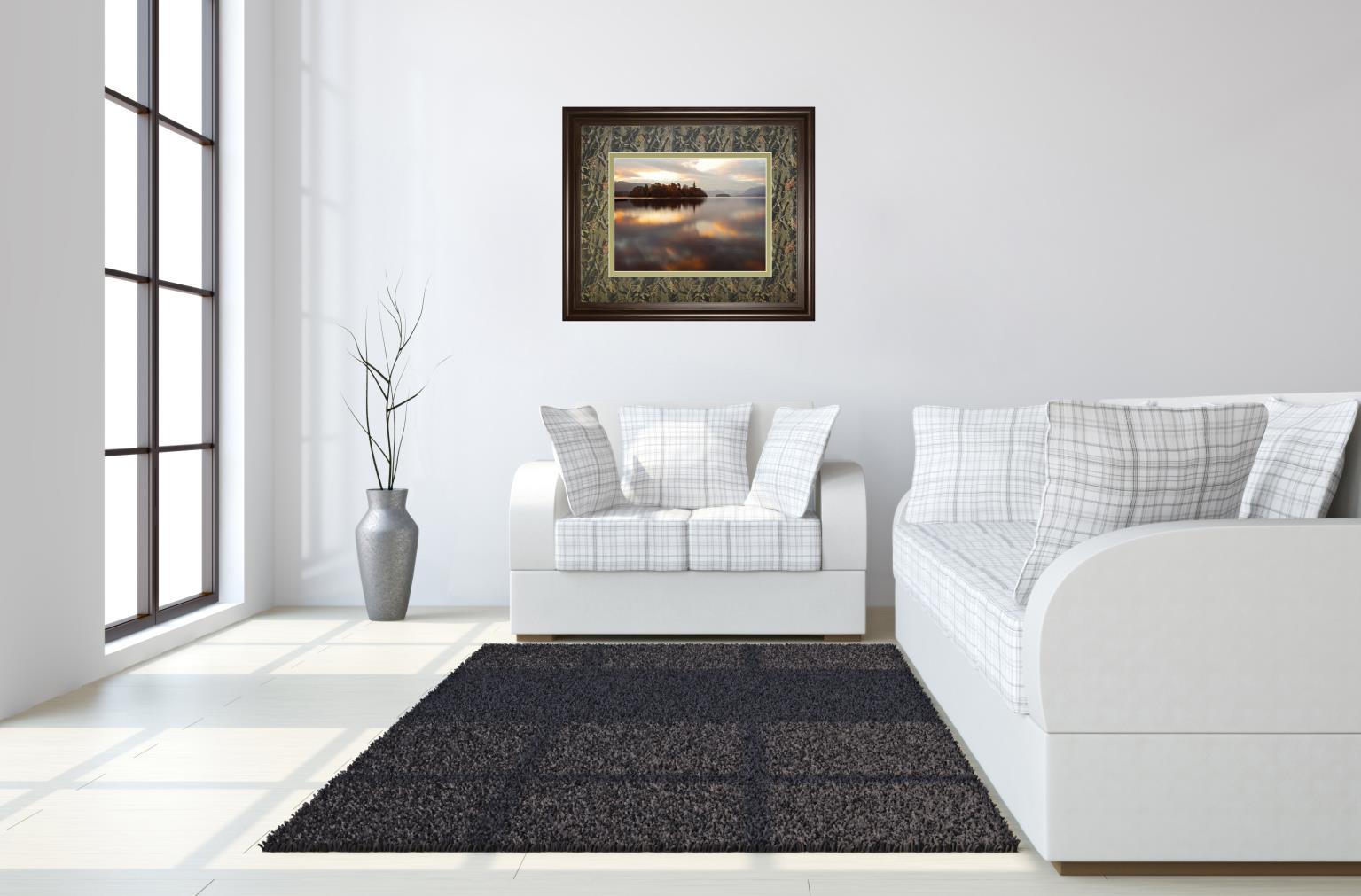 Golden Lake By Peter Adams 34X40 Framed Print