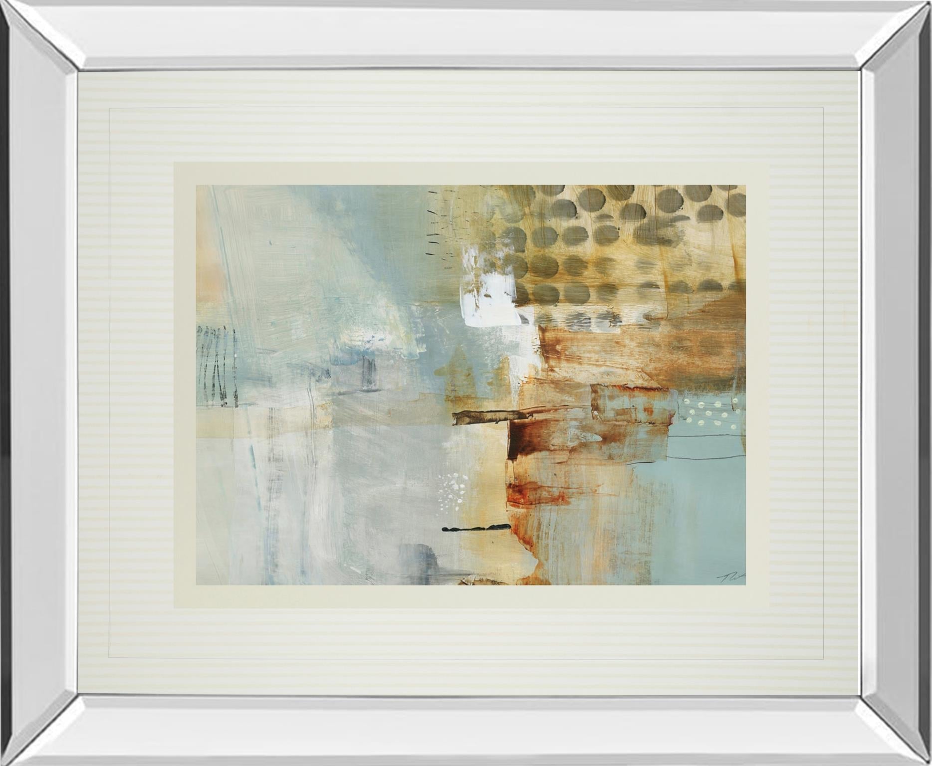 Mirrored Frame A Million Times Apart By Natasha Barnes 34X40 Mirror Frame Print