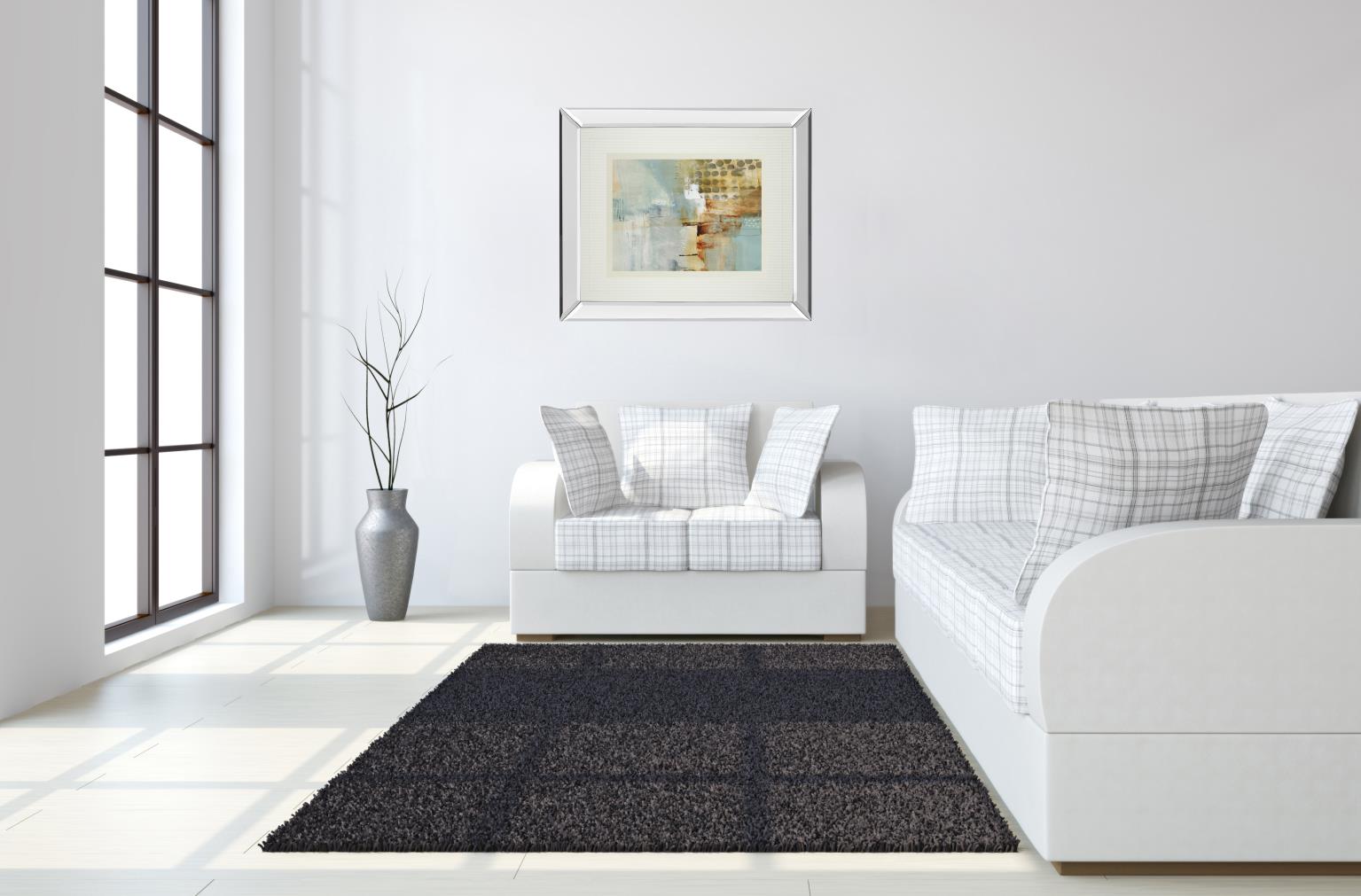 Mirrored Frame A Million Times Apart By Natasha Barnes 34X40 Mirror Frame Print
