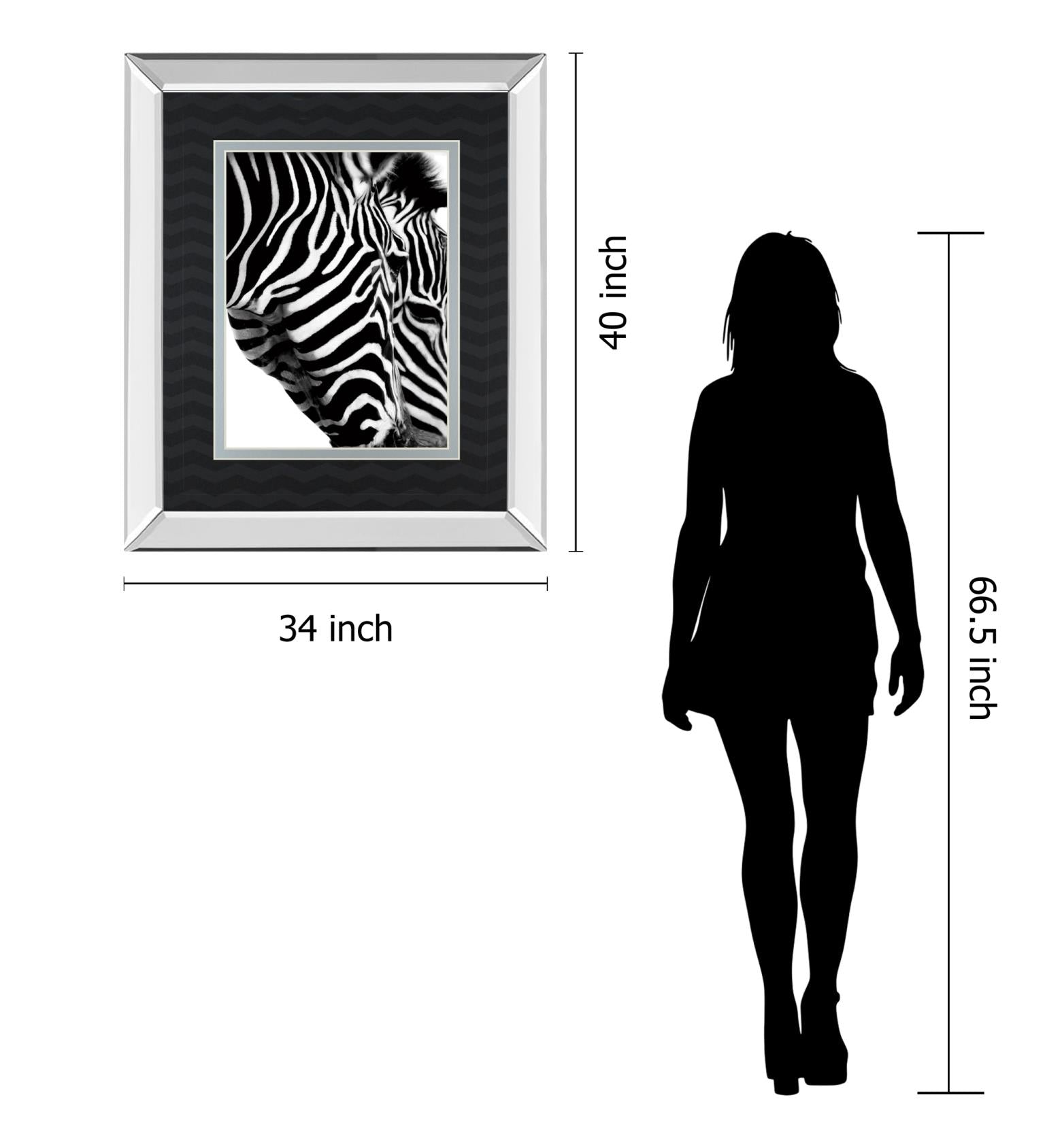 Mirrored Frame Partners In Crime By Dina Marie 34X40 Mirror Frame Print