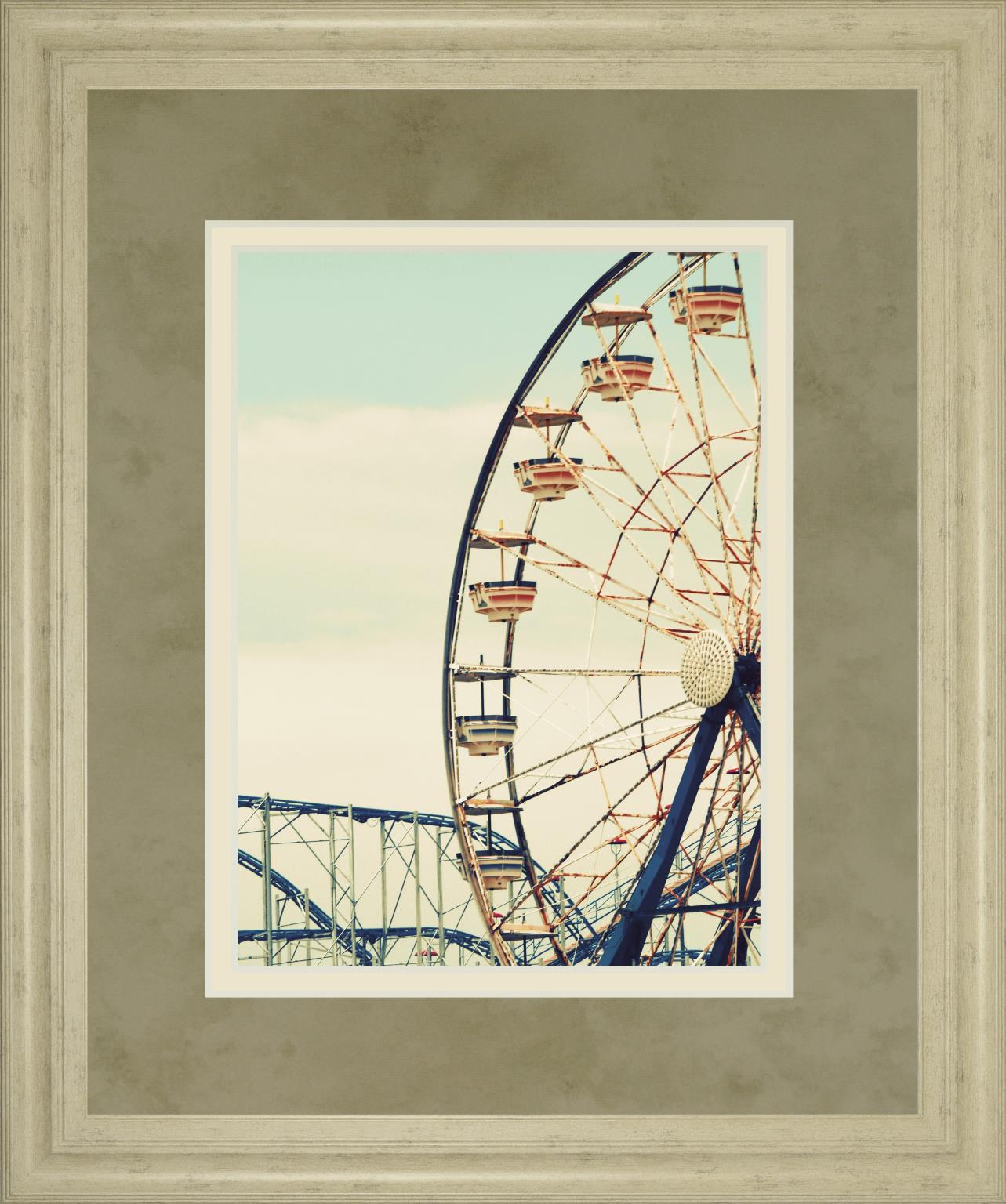 Retro Ferris By Gail Peck 34X40 Framed Print