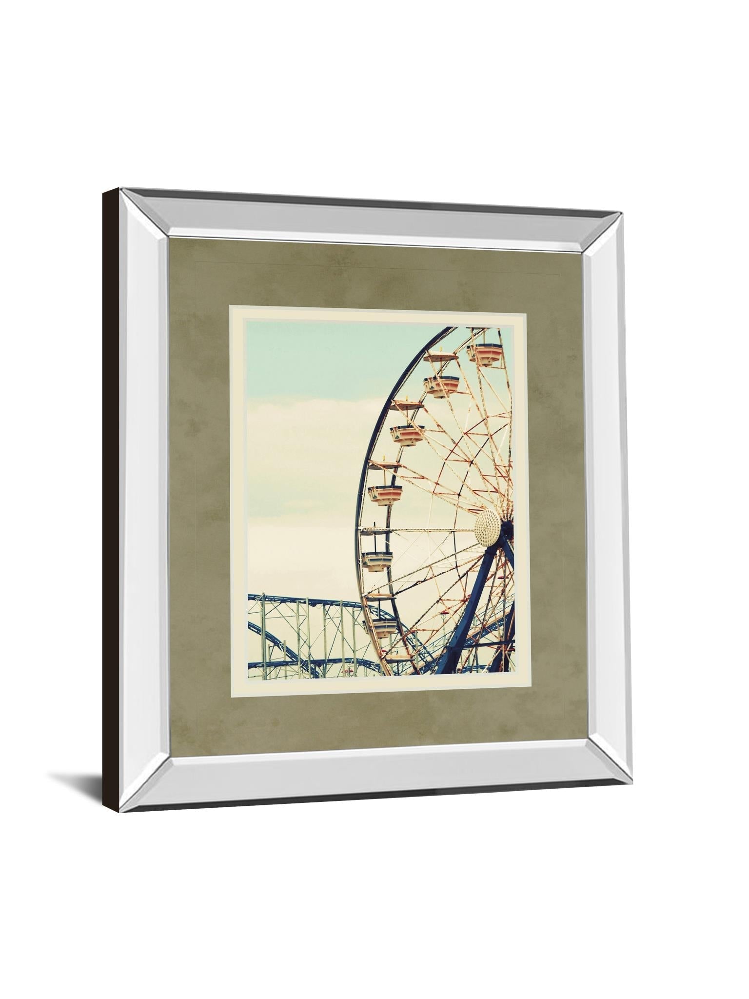 Mirrored Frame Retro Ferris By Gail Peck 34X40 Mirror Frame Print