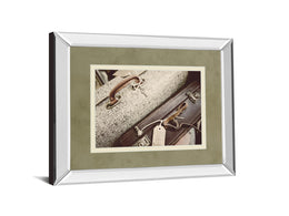 Mirrored Frame Old Travelers By Gail Peck 34X40 Mirror Frame Print