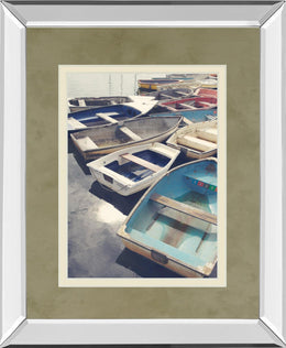 Mirrored Frame Eastern Coastal By Sarah Gardner 34X40 Mirror Frame Print