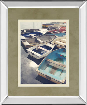 Mirrored Frame Eastern Coastal By Sarah Gardner 34X40 Mirror Frame Print