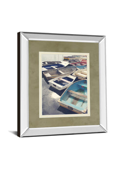 Mirrored Frame Eastern Coastal By Sarah Gardner 34X40 Mirror Frame Print