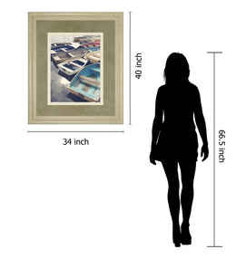 Eastern Coastal By Sarah Gardner 34X40 Framed Print