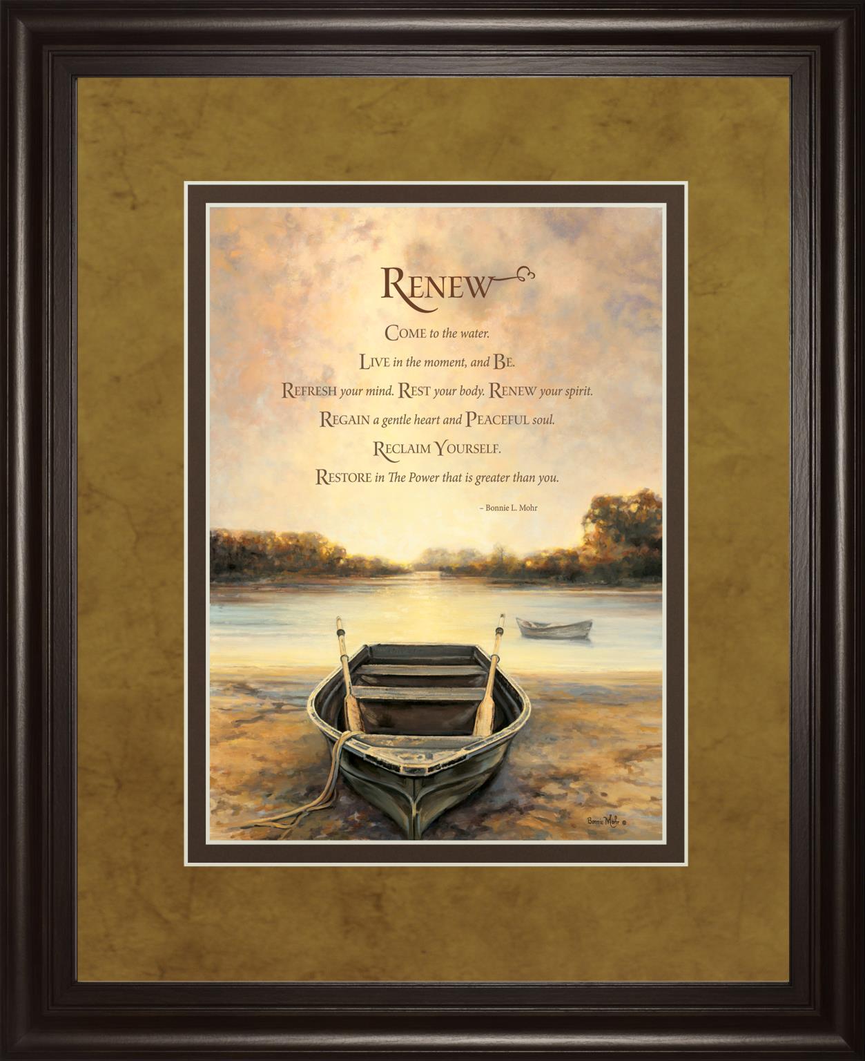 Renew By Bonnie Mohr 34X40 Framed Print