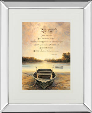 Mirrored Frame Renew By Bonnie Mohr 34X40 Mirror Frame Print
