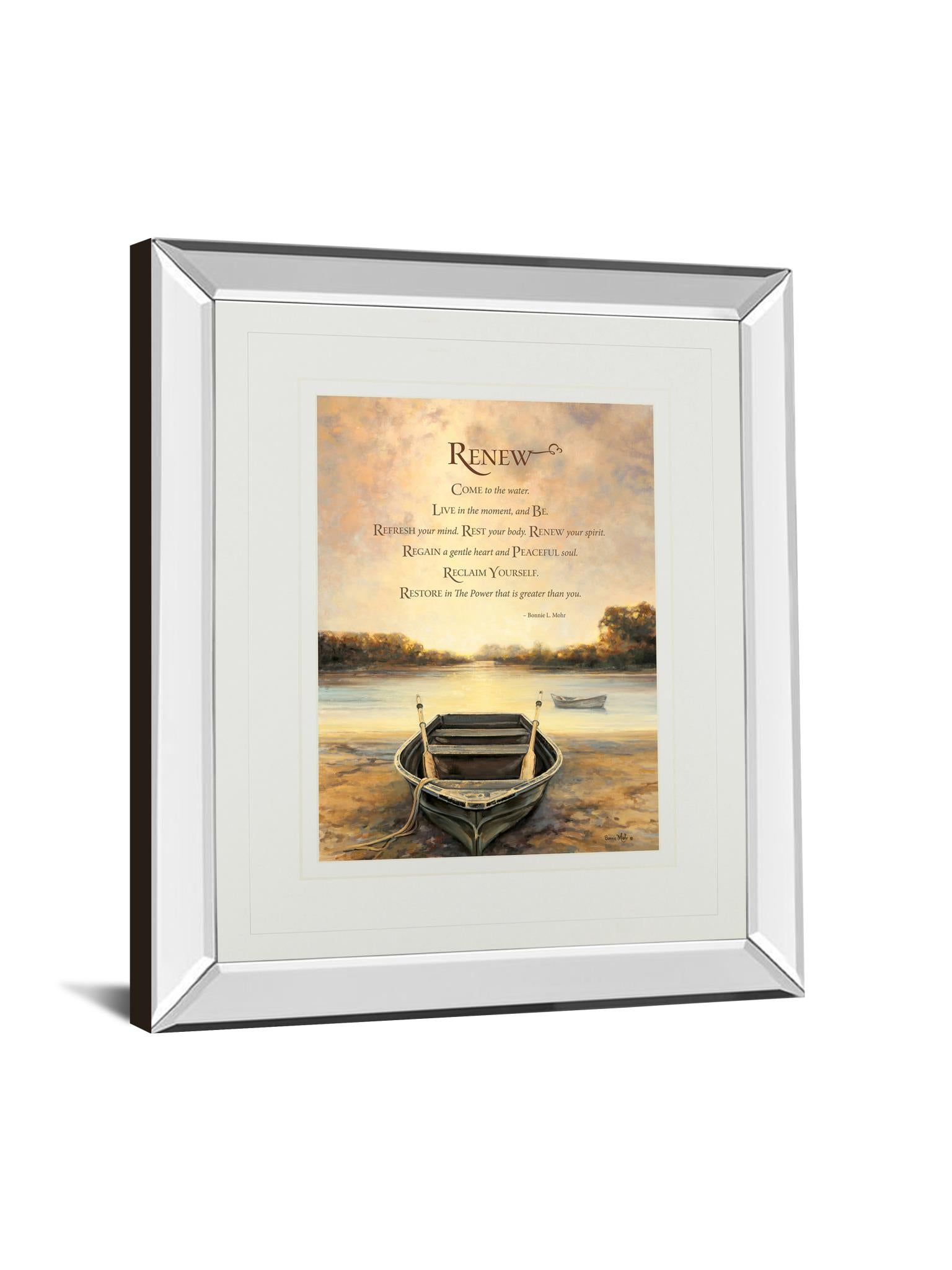 Mirrored Frame Renew By Bonnie Mohr 34X40 Mirror Frame Print