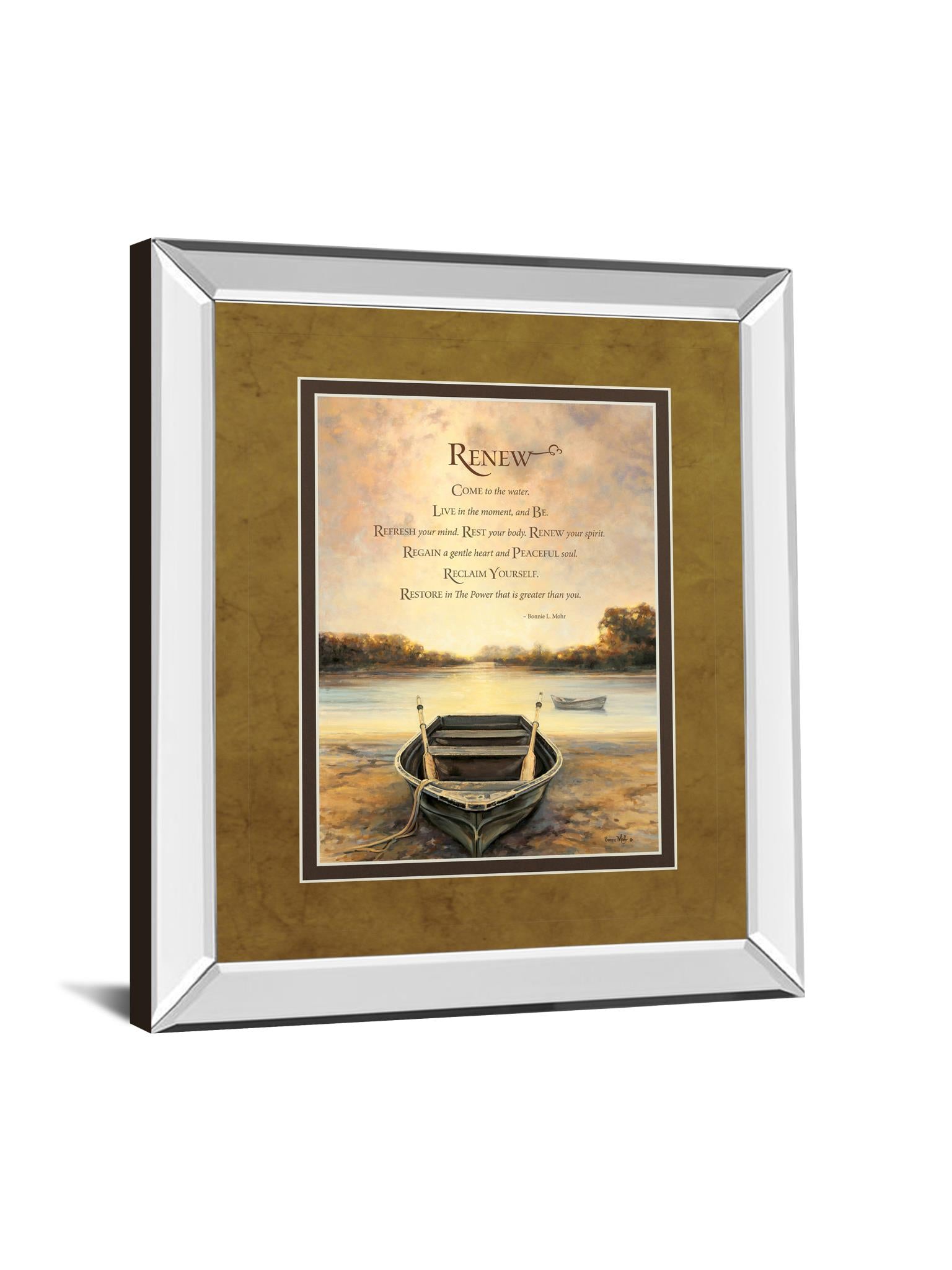 Mirrored Frame Renew By Bonnie Mohr 34X40 Mirror Frame Print