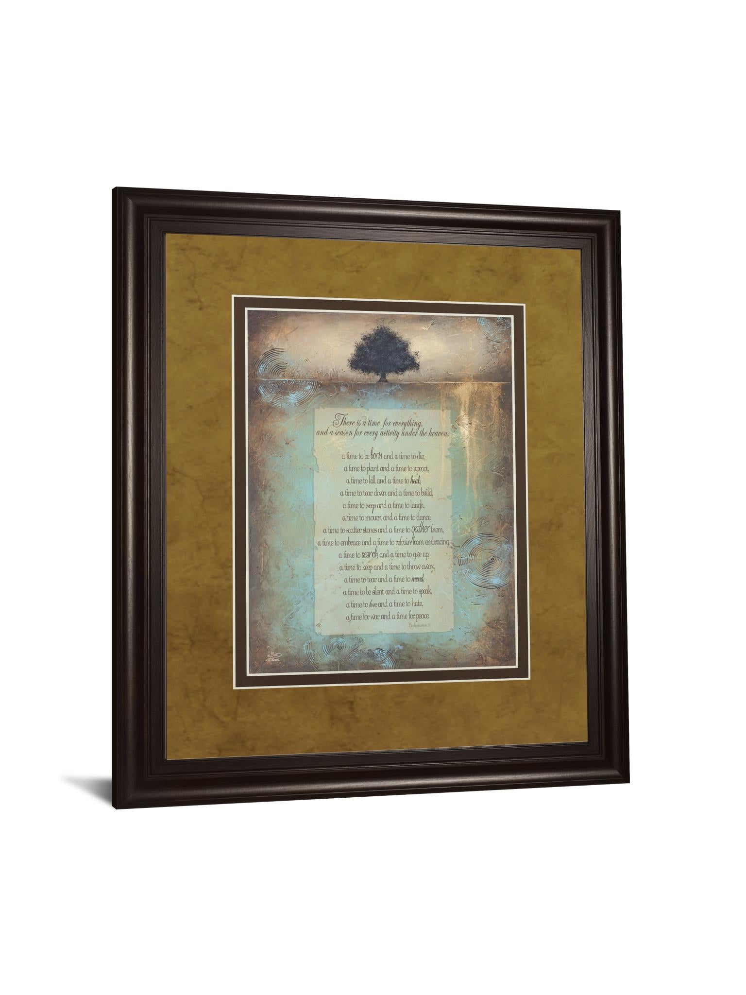 Time For Everything By Brit Hallowell 34X40 Framed Print