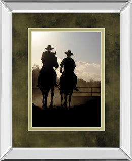 Mirrored Frame Cavaliers By Yann Siwiak 34X40 Mirror Frame Print