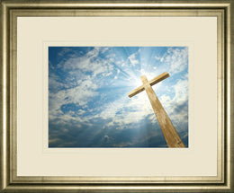 Cross In The Sky By Viadischern 34X40 Framed Print