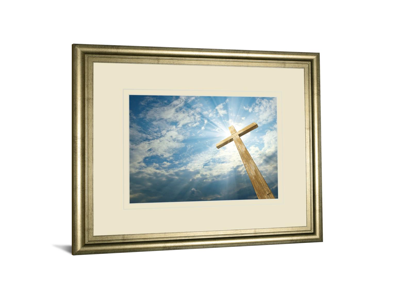 Cross In The Sky By Viadischern 34X40 Framed Print