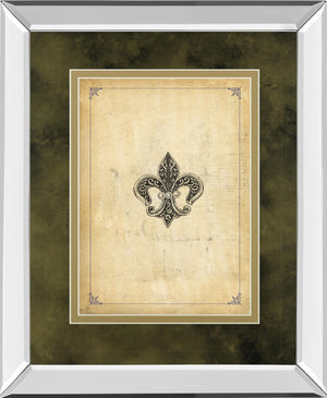 Mirrored Frame Fleur Di Lies I By Alexey Paviuts 34X40 Mirror Frame Print