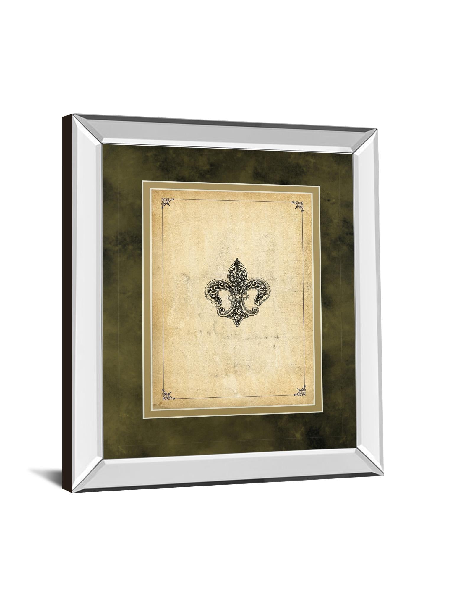 Mirrored Frame Fleur Di Lies I By Alexey Paviuts 34X40 Mirror Frame Print