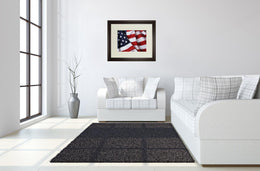 American Flag By Kikk 34X40 Framed Print