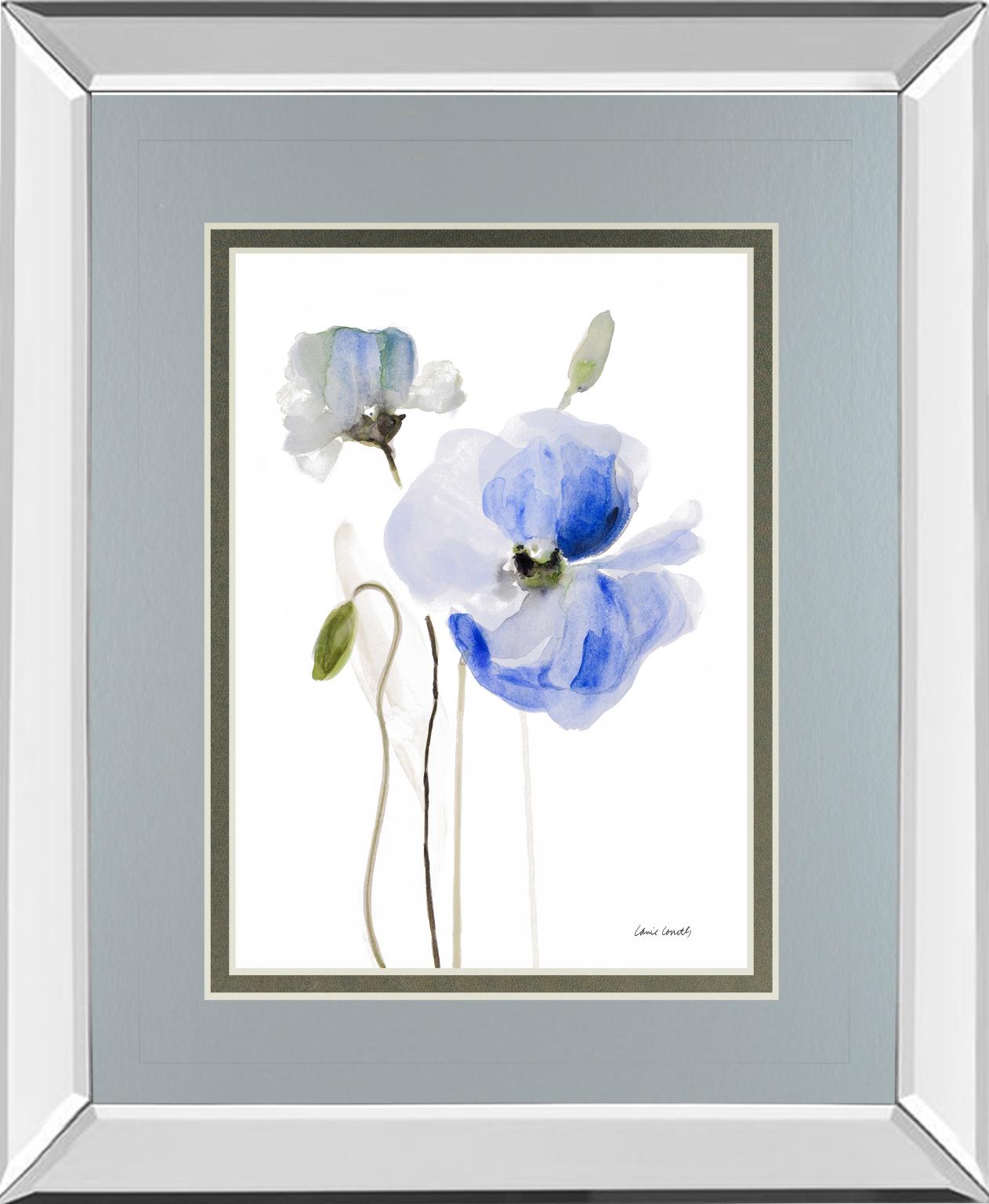 Mirrored Frame All Poppies I  By Lanie Loreth 34X40 Mirror Frame Print