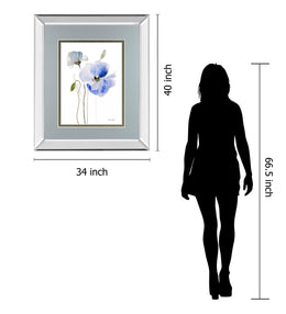 Mirrored Frame All Poppies I  By Lanie Loreth 34X40 Mirror Frame Print
