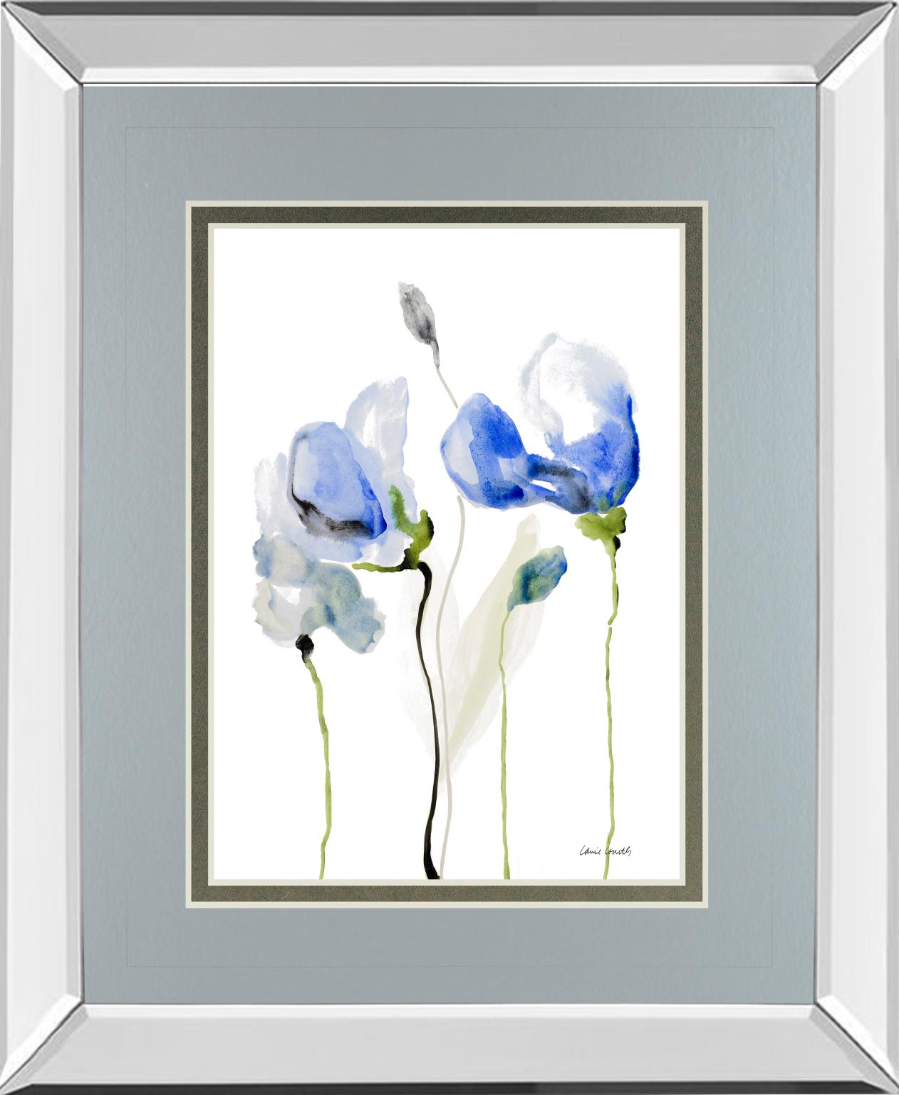 Mirrored Frame All Poppies Ii By Lanie Loreth 34X40 Mirror Frame Print