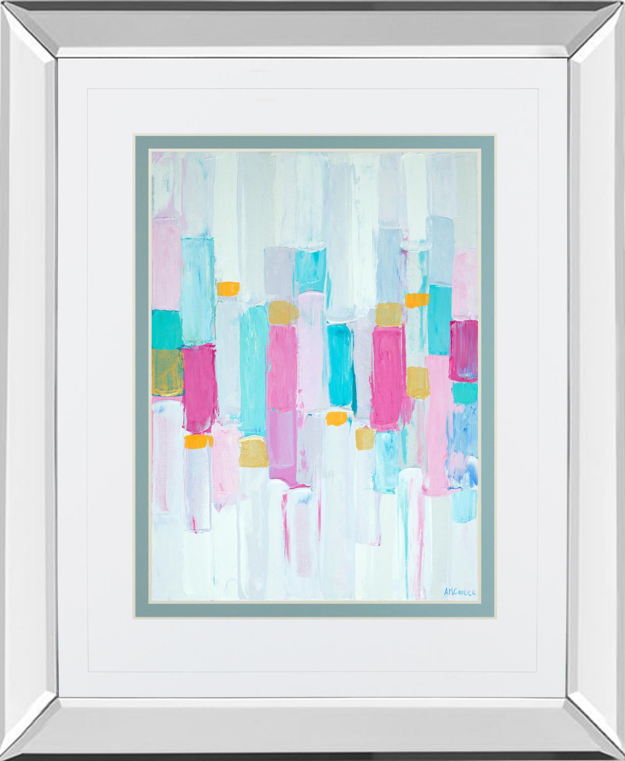 Mirrored Frame Cool Rhizome I  By Ann Marie Coolick 34X40 Mirror Frame Print