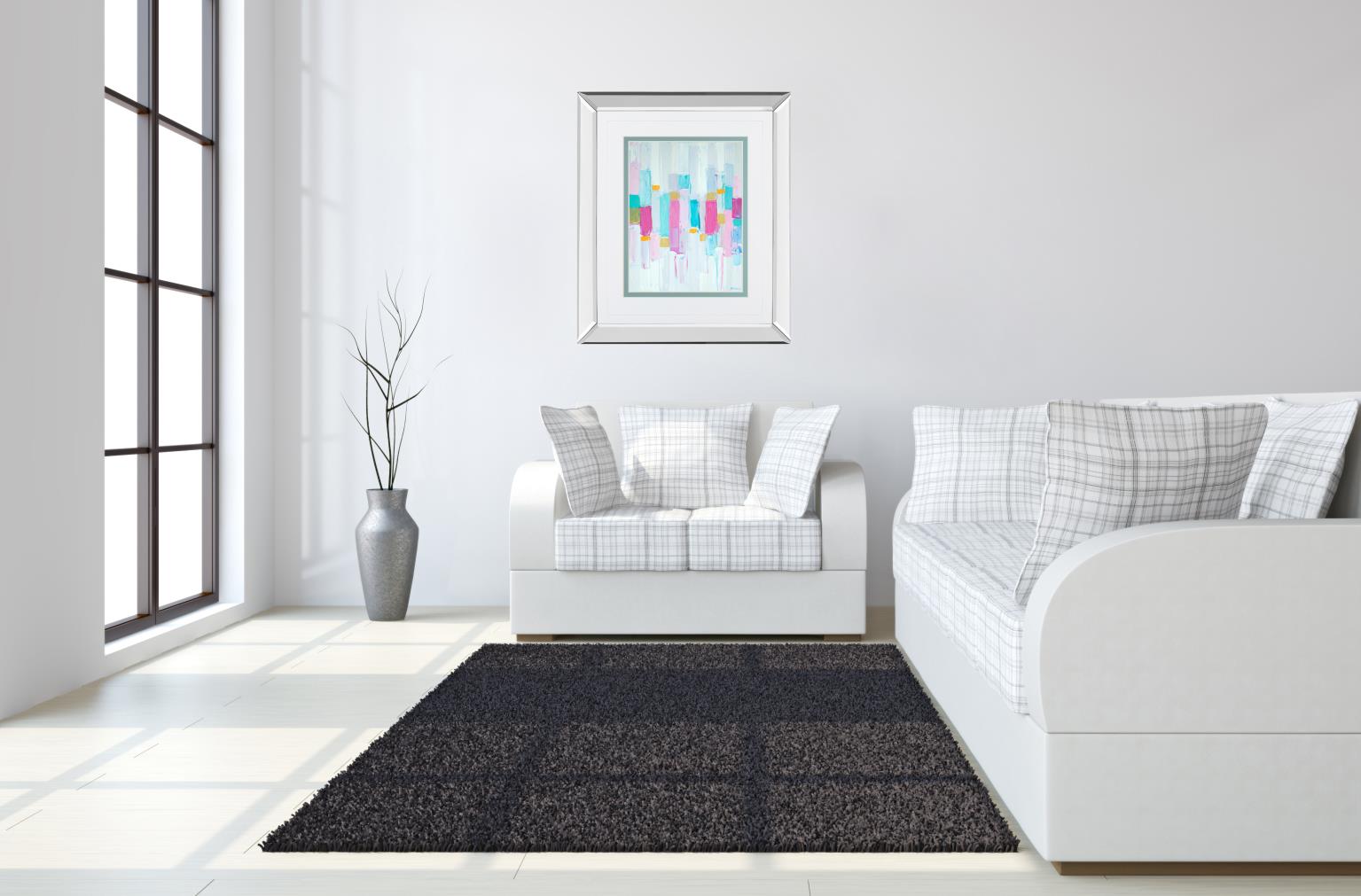 Mirrored Frame Cool Rhizome I  By Ann Marie Coolick 34X40 Mirror Frame Print
