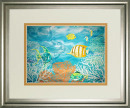 Under The Sea By Julie Derice 34X40 Framed Print