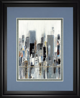 City Bridge By Aziz Kadmiri 34X40 Framed Print