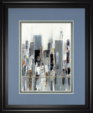 City Bridge By Aziz Kadmiri 34X40 Framed Print