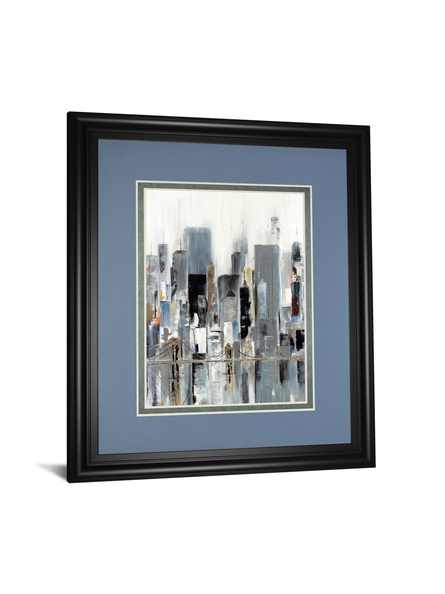 City Bridge By Aziz Kadmiri 34X40 Framed Print