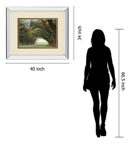 Mirrored Frame Alley Of The Oaks By William Guion  ***Monl*** 34X40 Mirror Frame Print