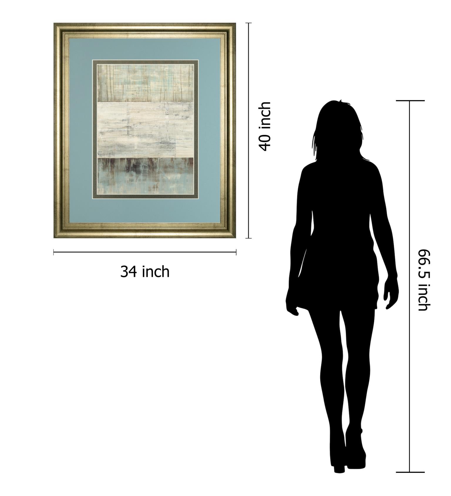 Of Fog & Snow By Heather Ross 34X40 Framed Print