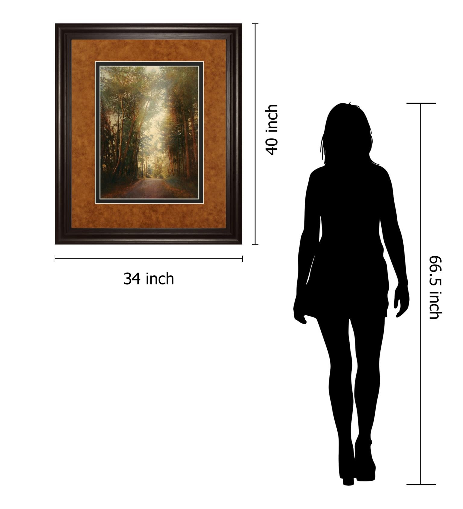 Road Of Mysteries Ii By Amy Melious  ***Monl*** 34X40 Framed Print