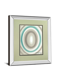 Mirrored Frame Concentric Ovals #1 By David Bromstad 34X40 Mirror Frame Print