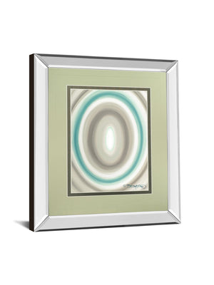 Mirrored Frame Concentric Ovals #1 By David Bromstad 34X40 Mirror Frame Print