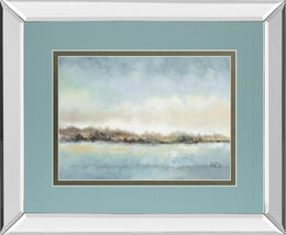 Mirrored Frame Calm Horizon By Tita Quintero 34X40 Mirror Frame Print