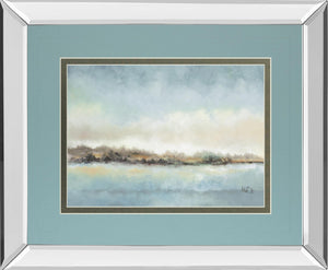 Mirrored Frame Calm Horizon By Tita Quintero 34X40 Mirror Frame Print