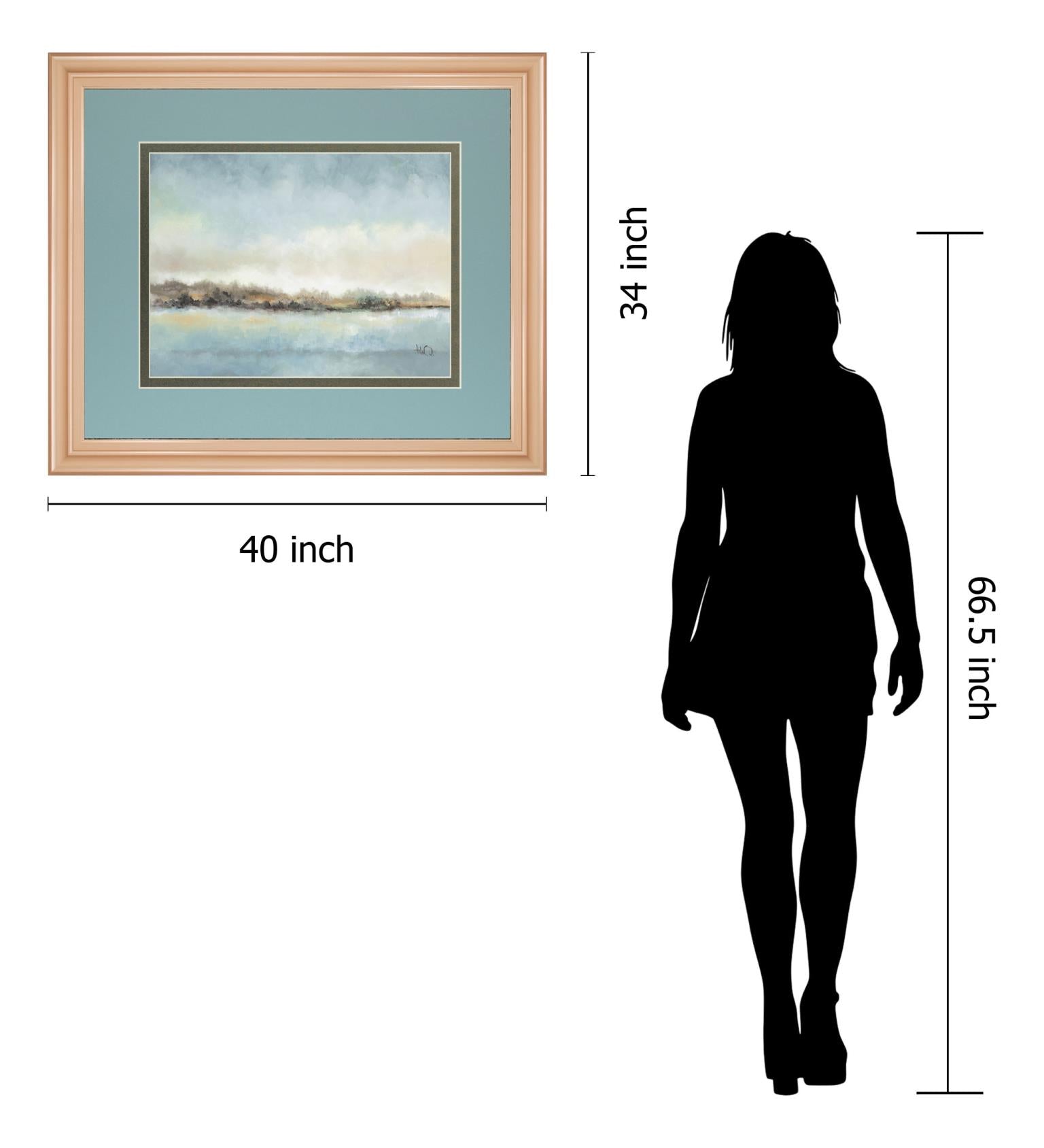 Calm Horizon By Tita Quintero 34X40 Framed Print