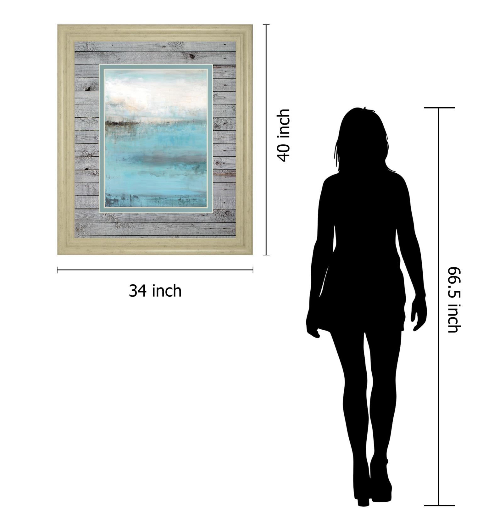 Â Beyond The Sea By Wani Pasion 34X40 Framed Print