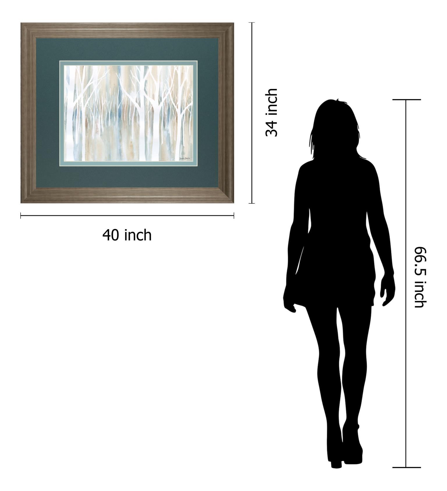 Mystical Woods By Debbie Banks 34X40 Framed Print