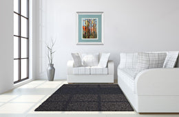 Mirrored Frame Eclectic Forest By Rebecca Meyers 34X40 Mirror Frame Print