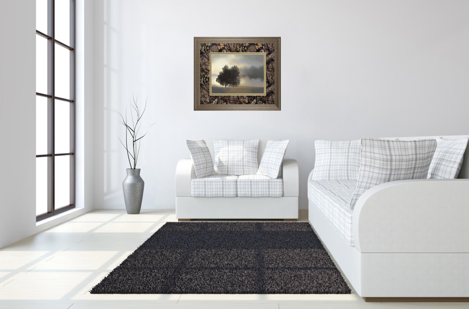 Misty Morning A By Nan ***Monl*** 34X40 Framed Print